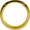 Miniatura: Annellino a cerniera in Acciaio con motivi vari (Colore Oro)