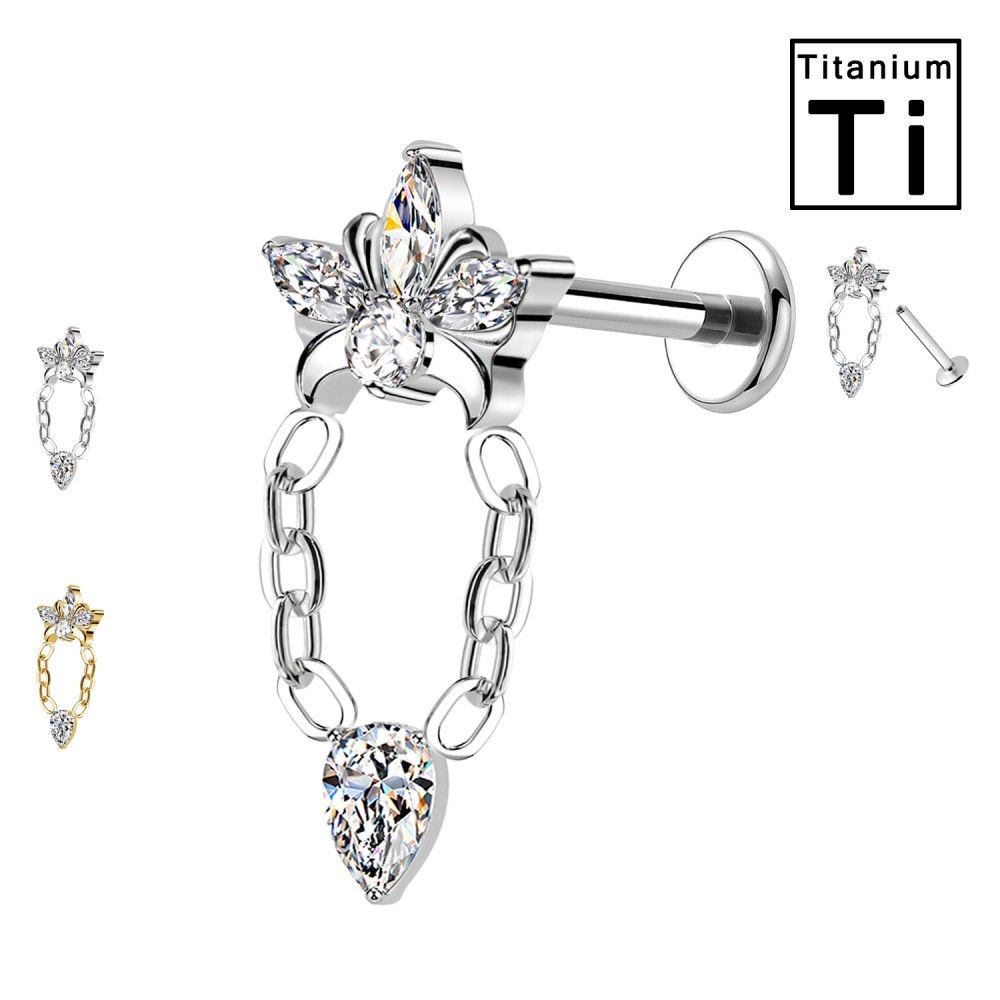 Piercing Labret in Titanio
