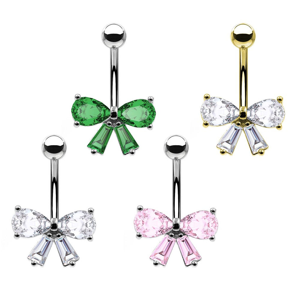 Miniatura: Piercing Ombelico con Nodo Fiocco