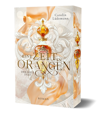 Eine Zeit in Orangen Farbschnitt 3D Buch.png