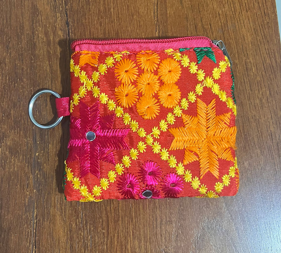 Thumbnail: Phulkari Coin Pouches