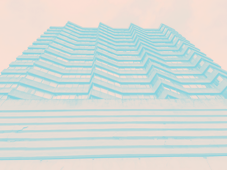 A view of the western facade of Arlington House