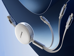 66W 3 in 1 fast charging data cable, can charge 3 devices at the same time