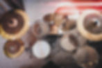 picture of a drum kit, recording drums at new sound studio