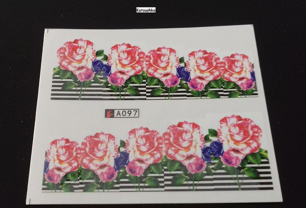 Water decal fleuris Néejolie