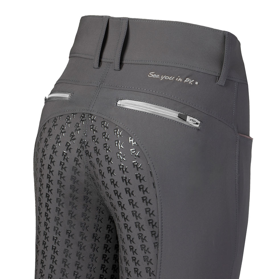 Thumbnail: Rijbroek Outsider Full Grip Charcoal Zilver
