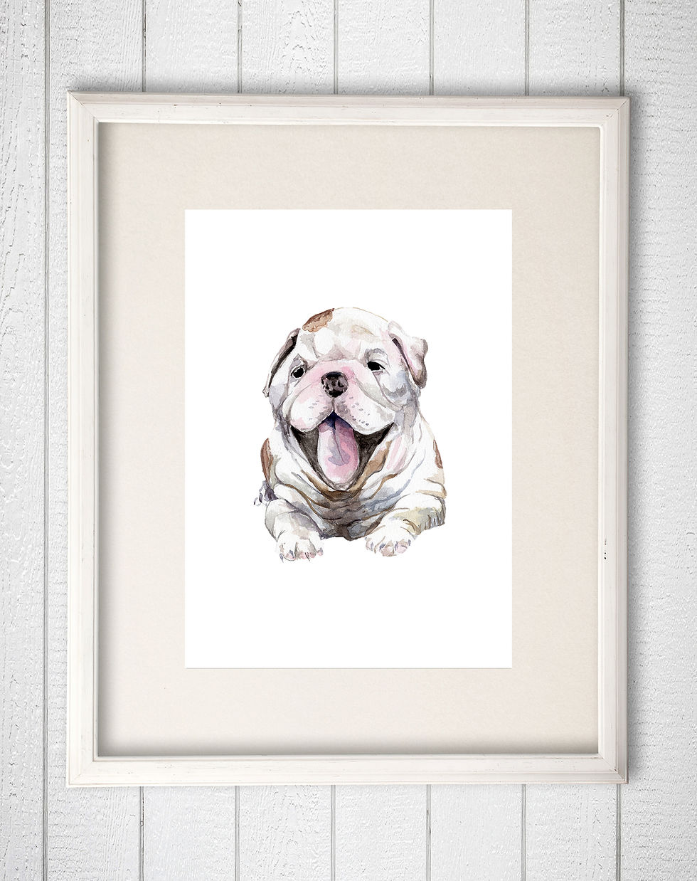 Thumbnail: Bulldog Limited Edition Print Watercolor Choose from 3 images