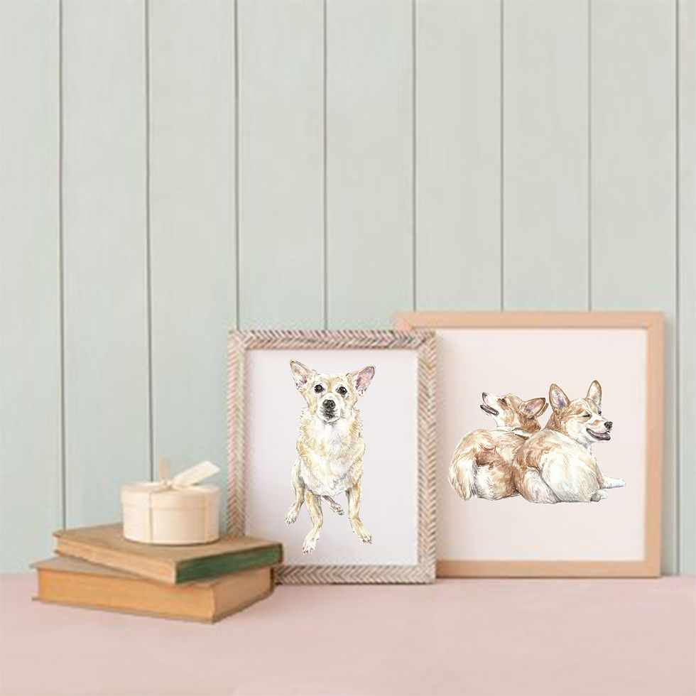 Thumbnail: Corgi - choose from 4 images! Ltd Ed Print Watercolor