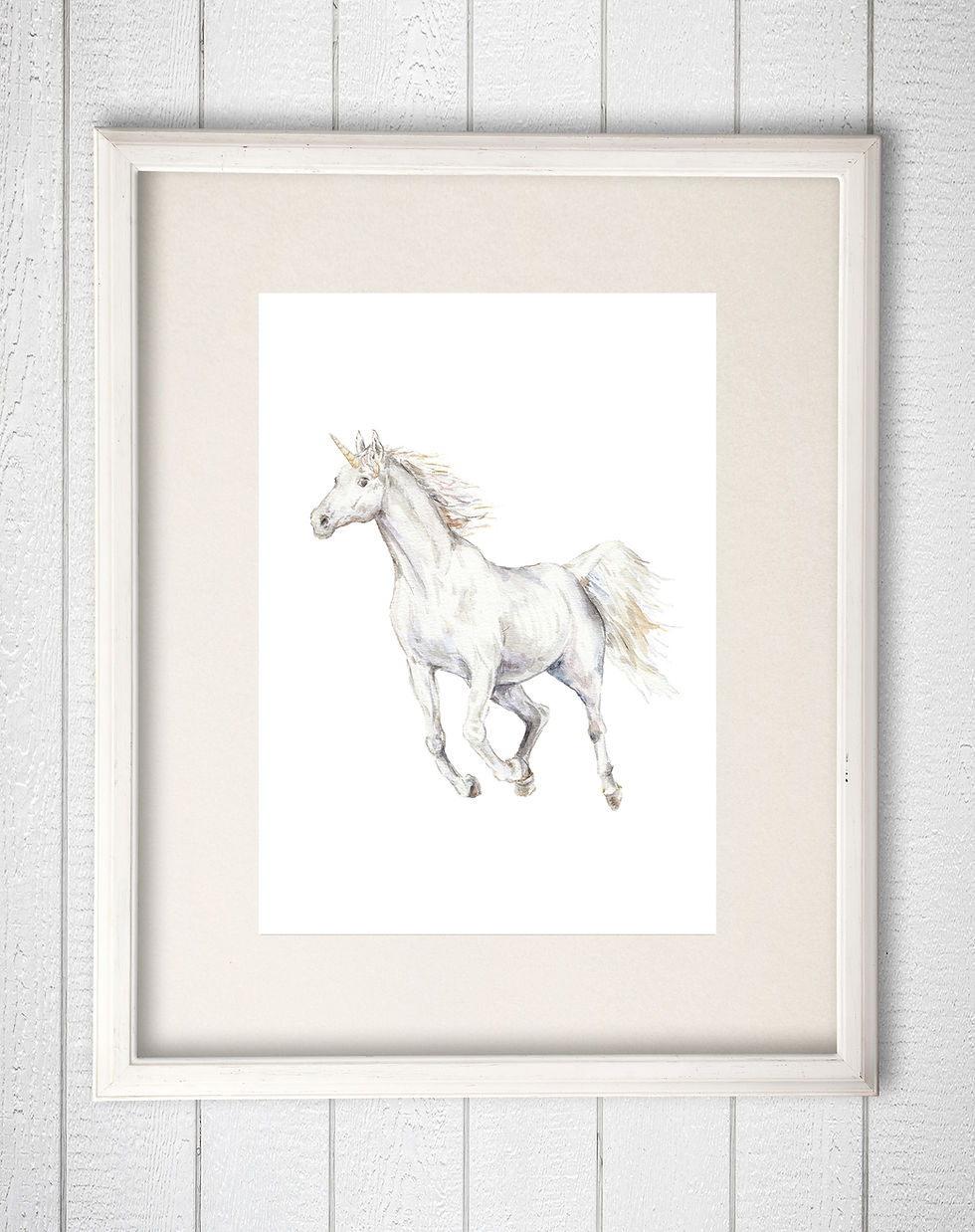 Thumbnail: Unicorn Limited Edition Print 8.5x11 Watercolor - Choose from 2 options