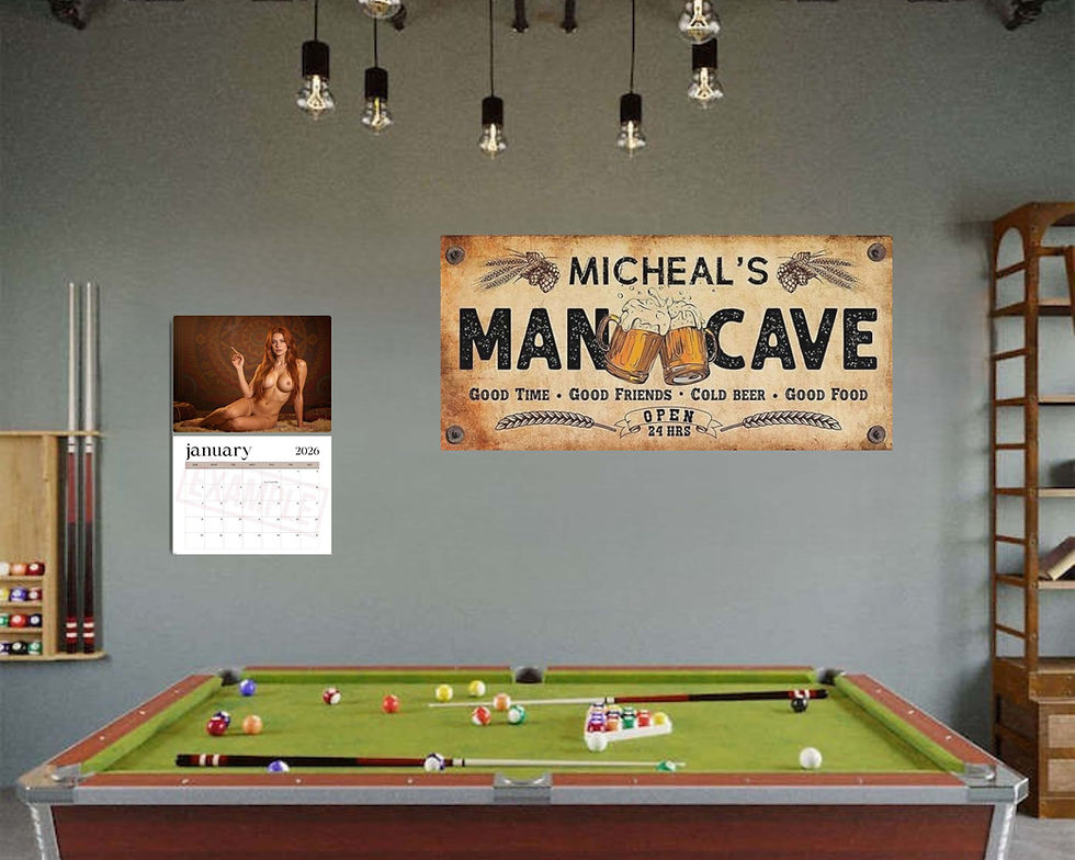Thumbnail: Bare Smoke Sexy Wall Calendar