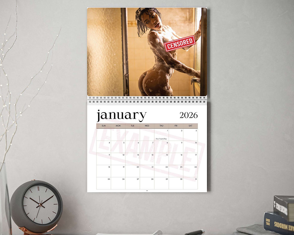 Thumbnail: Drippin' Melanin Sexy Wall Calendar