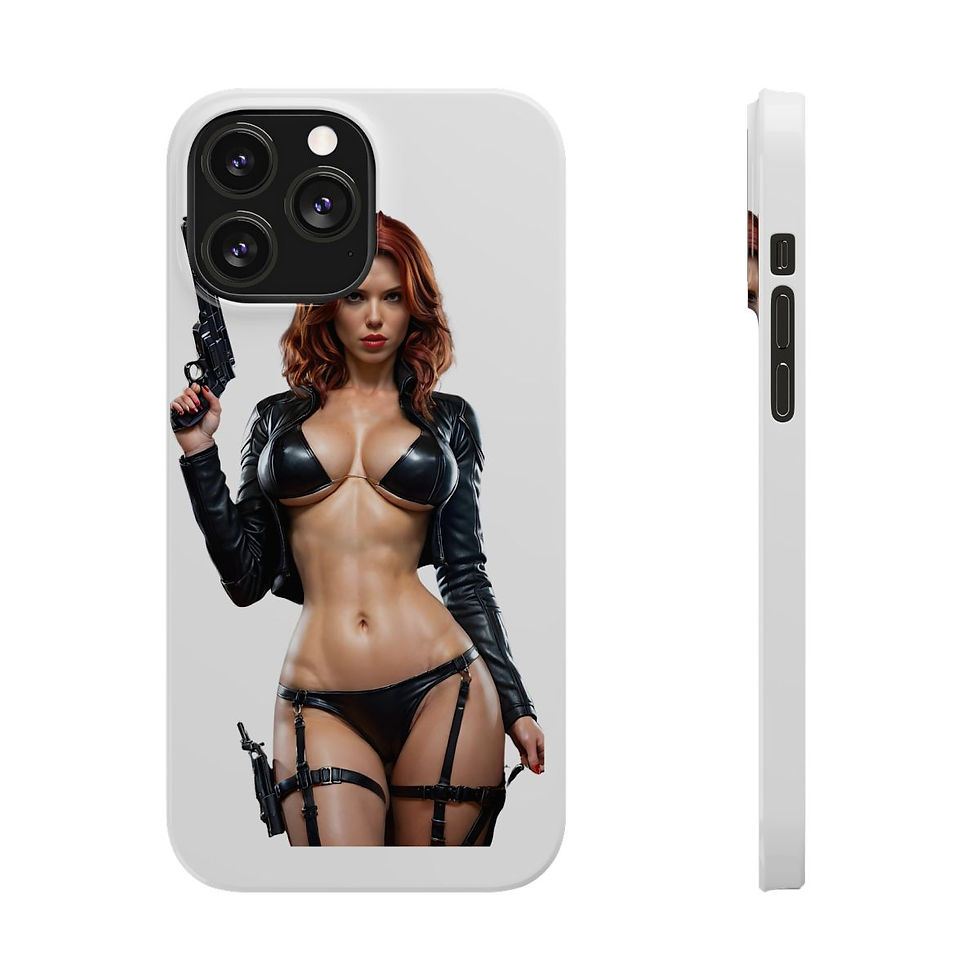 Thumbnail: Black Widow Slim Phone Cases