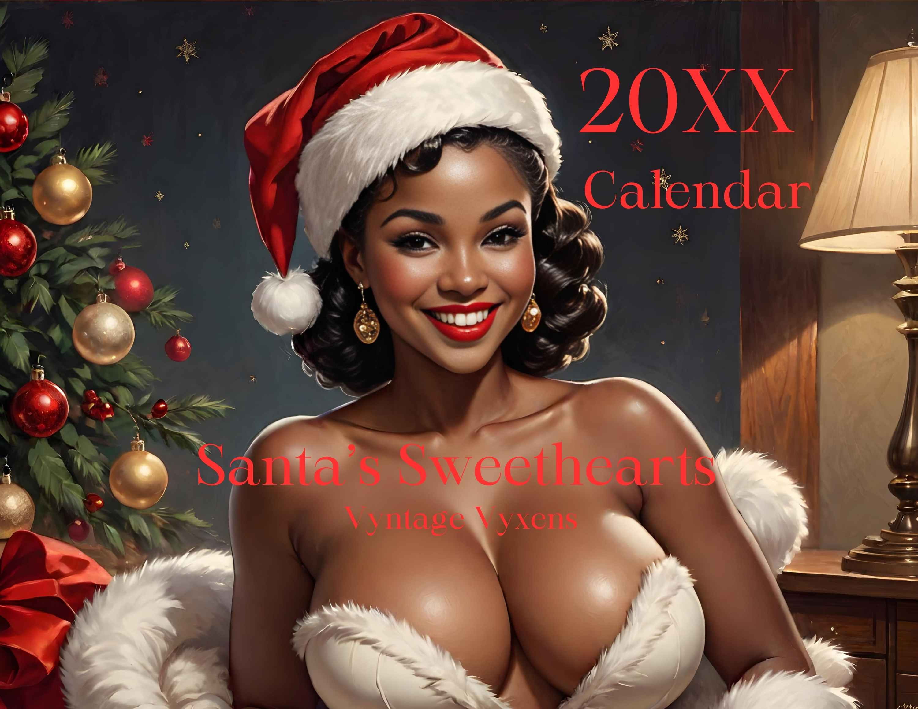 Santa's Sweethearts Sexy Wall Calendar