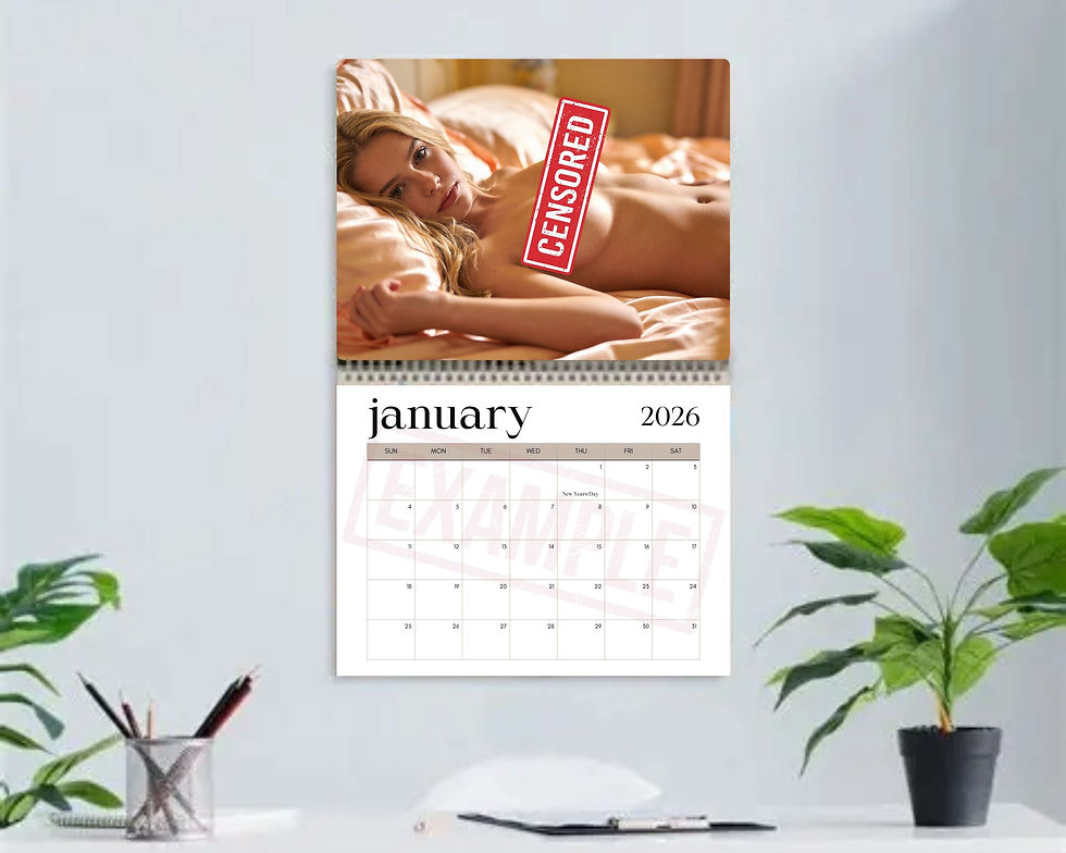 Thumbnail: Bare & Blonde Sexy Wall Calendar