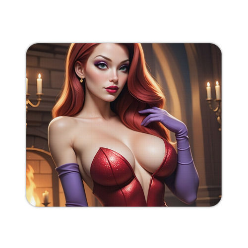Thumbnail: Sexy Jessica Rabbit Mouse Pad — Sexy Comic Art Desk Mat