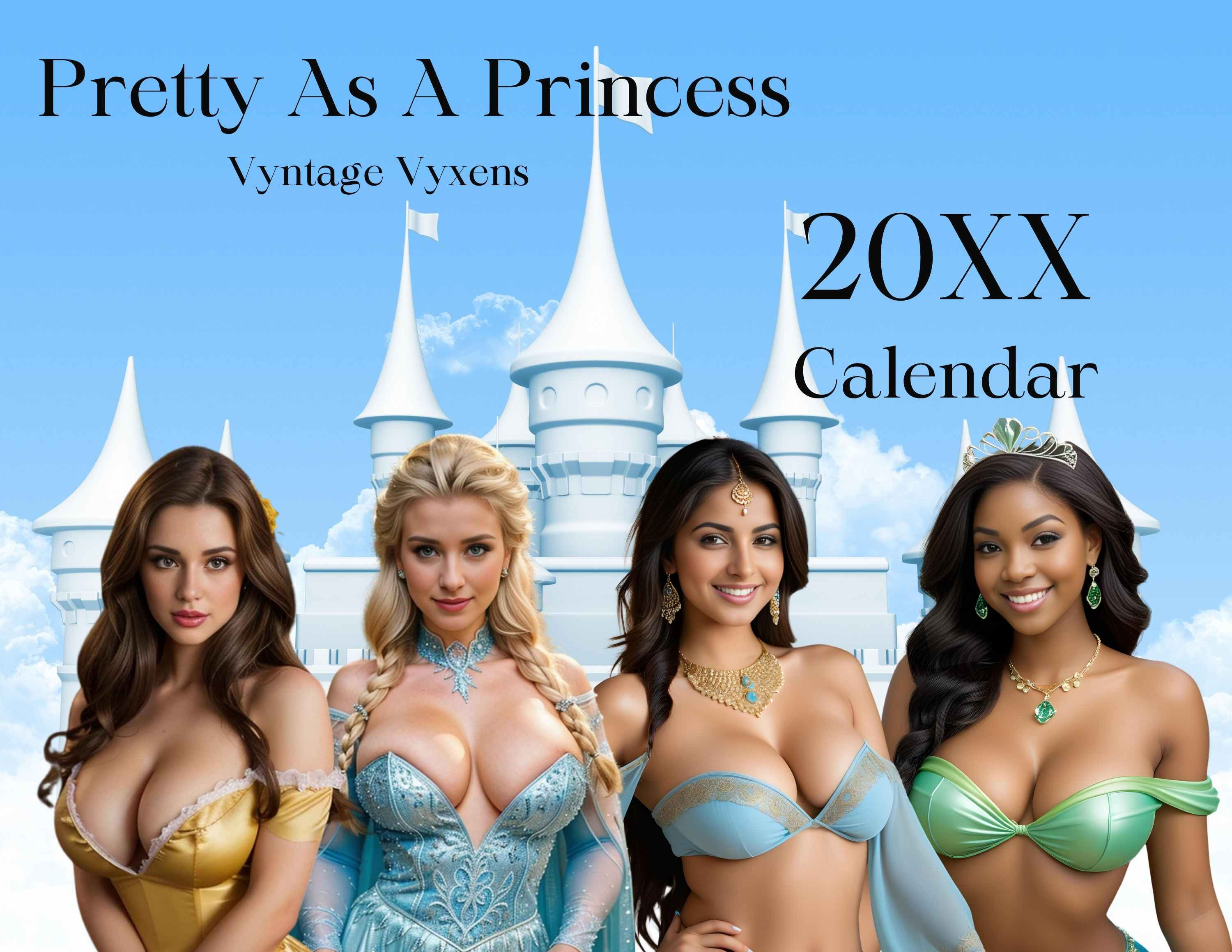 Pretty as a Princess Sexy Wall Calendar