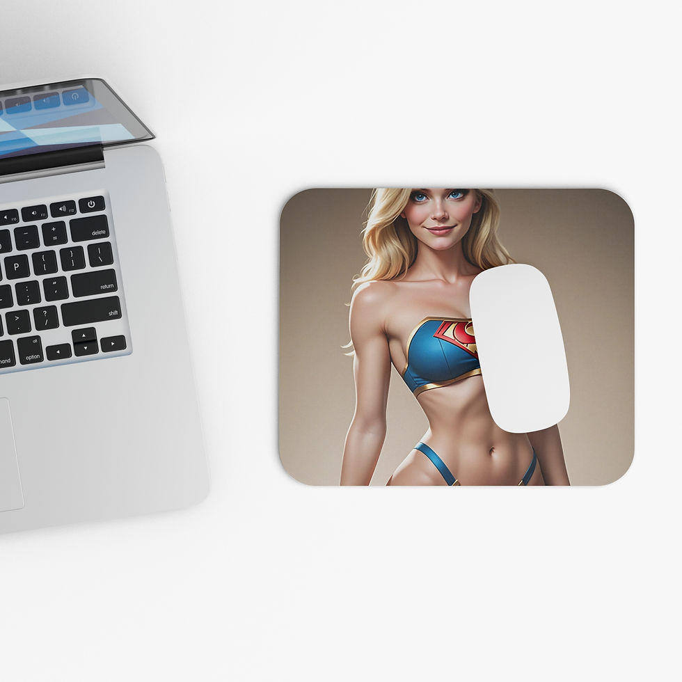 Thumbnail: Sexy Supergirl Mouse Pad — Sexy Comic Art Desk Mat