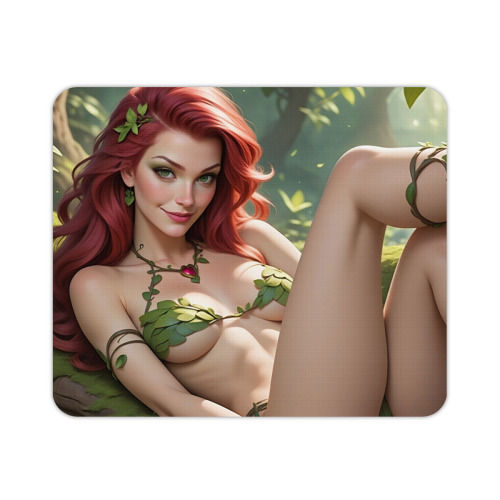 Thumbnail: Poison Ivy Sexy Mouse Pad — Sexy Comic Superhero Art Desk Mat