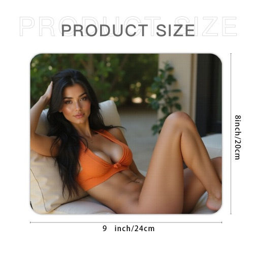 Thumbnail: Sexy Girl Mouse Pad — Sexy Photo Art Desk Mat