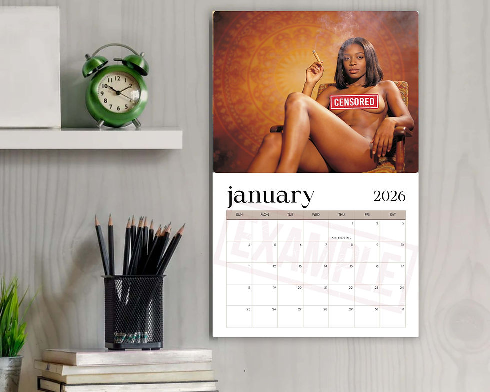Thumbnail: Bare Smoke Sexy Wall Calendar