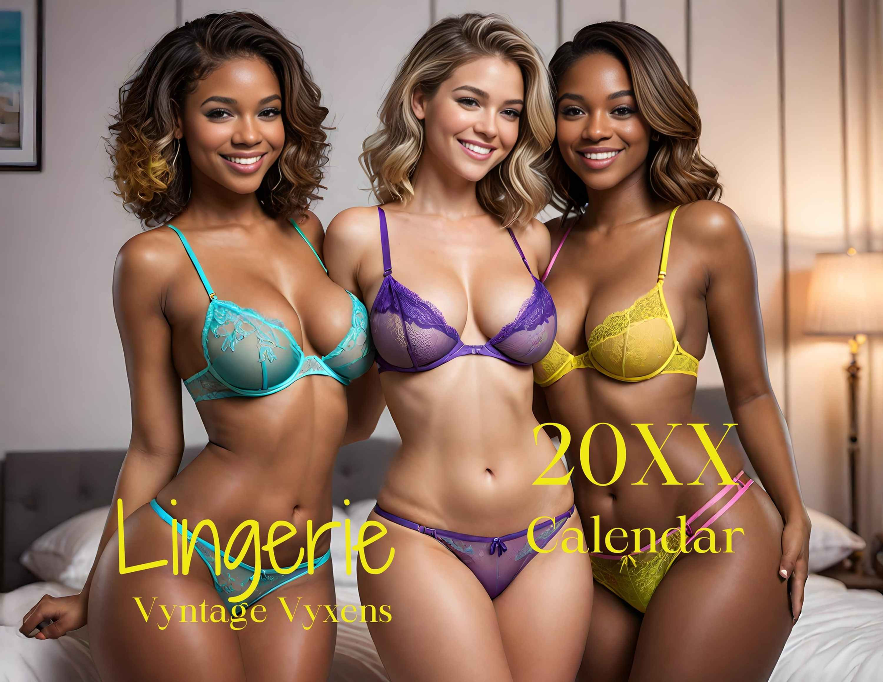 Lingerie Sexy Wall Calendar