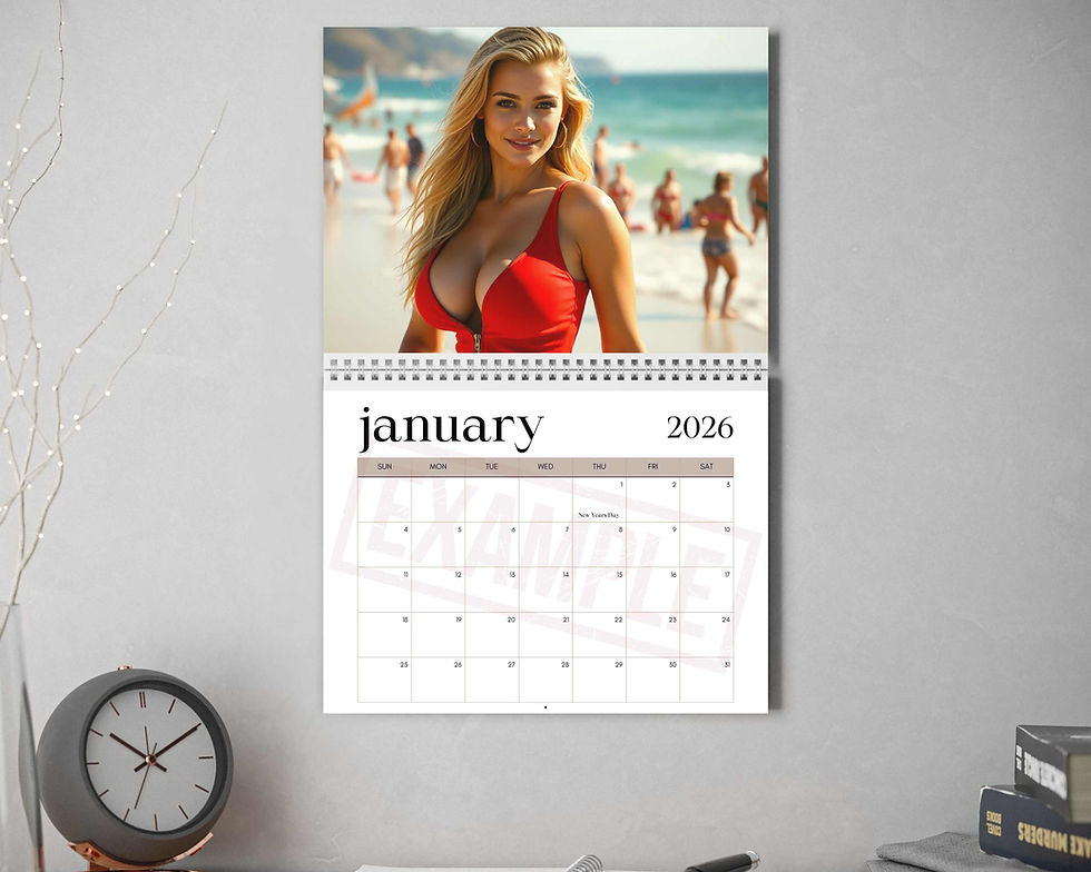 Thumbnail: Baywatch Beauties Sexy Wall Calendar