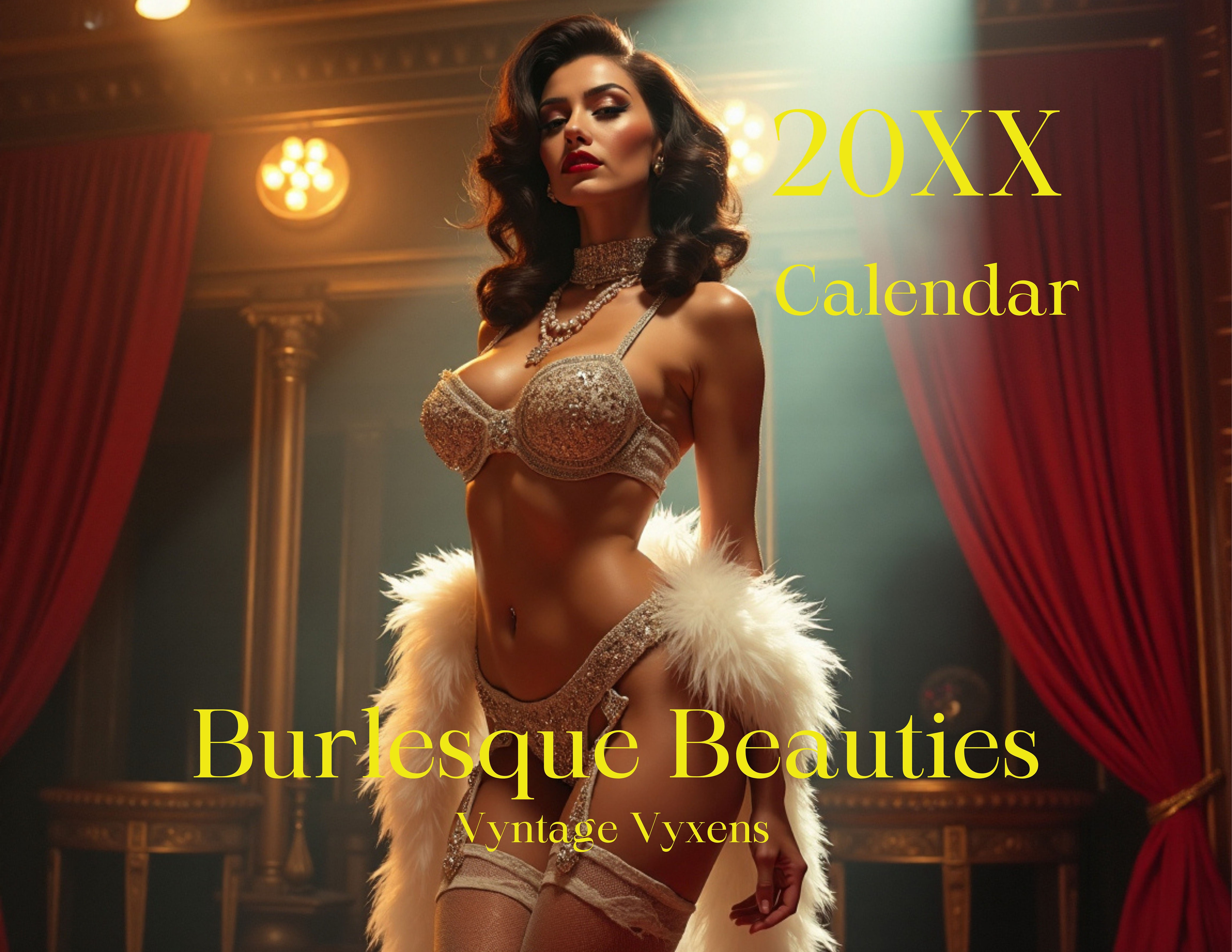 Burlesque Beauties Sexy Wall Calendar