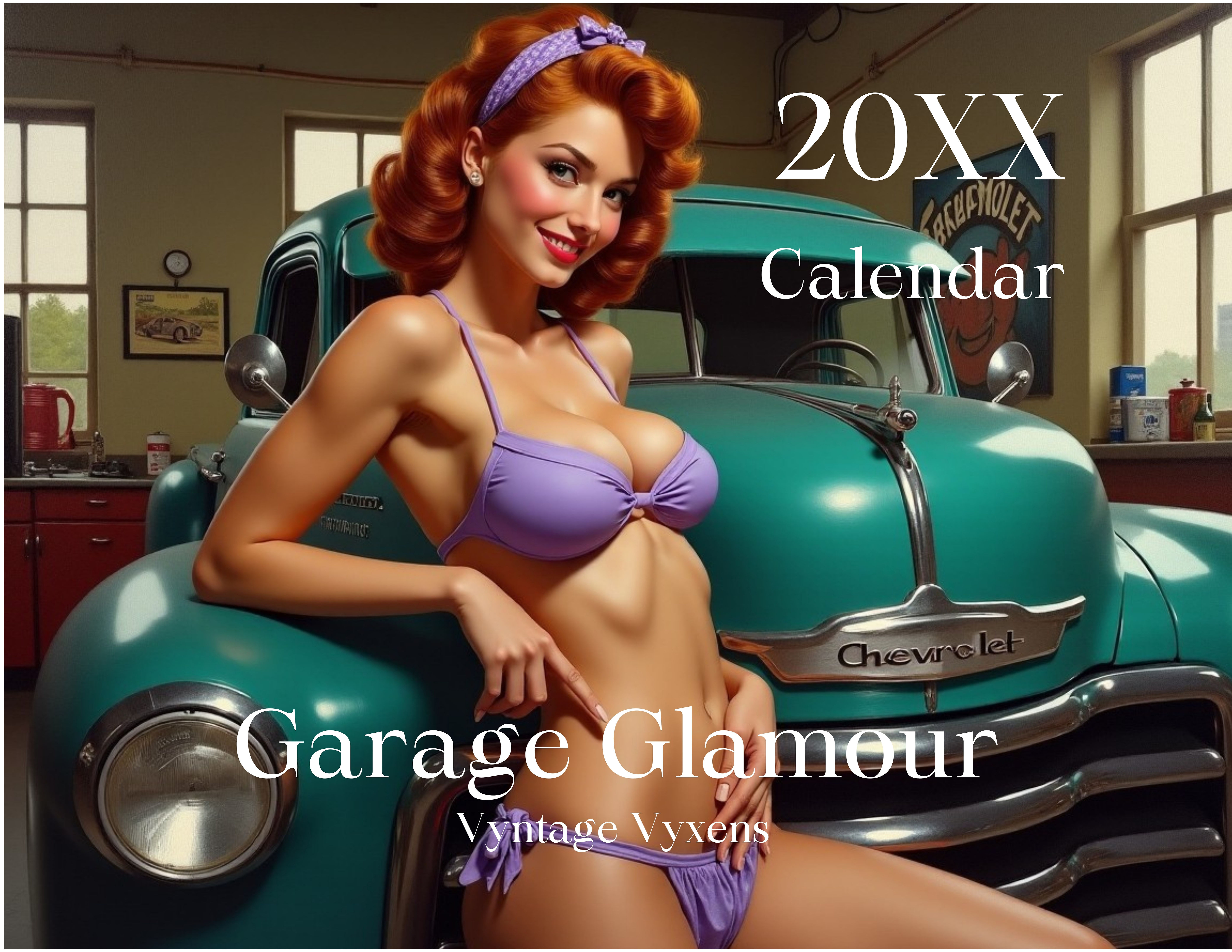 Garage Glamour Sexy Wall Calendar
