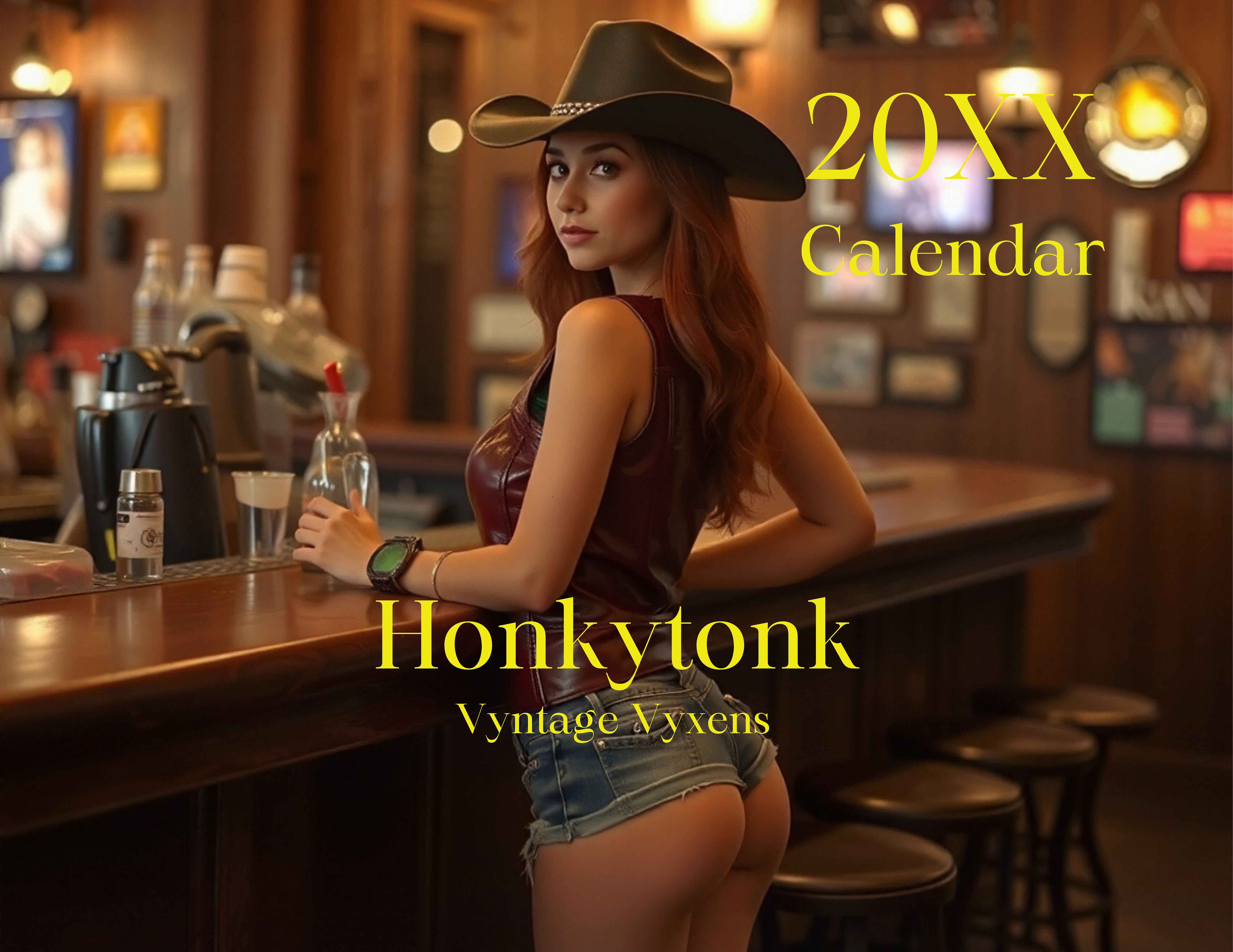 Honkytonk Sexy Wall Calendar
