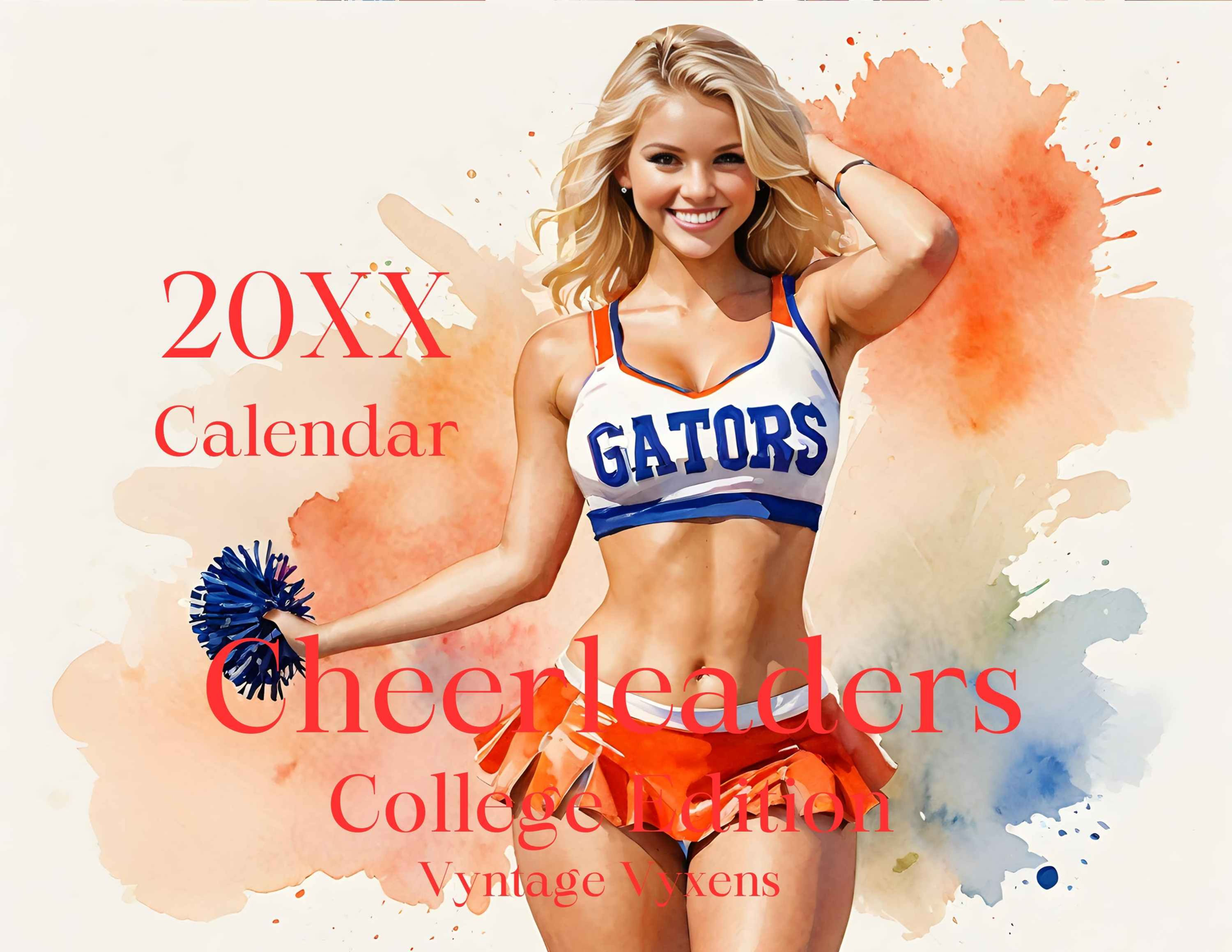 Cheerleaders: College Edition Vol 2 Sexy Wall Calendar
