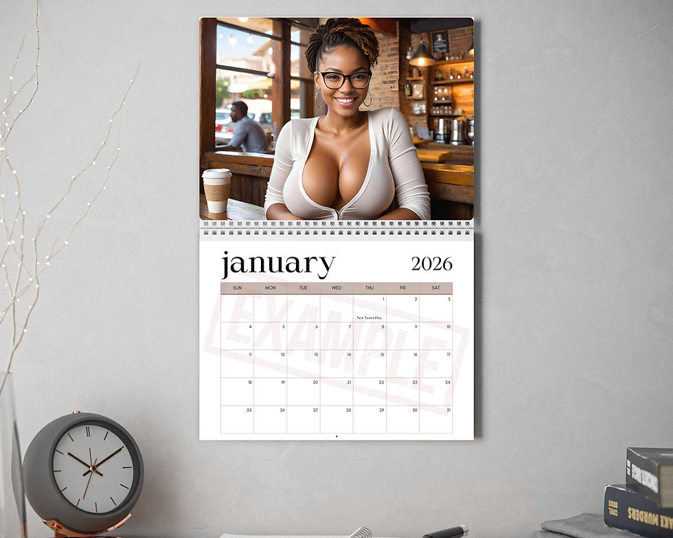 Thumbnail: Coffee Shop Cuties Sexy Wall Calendar