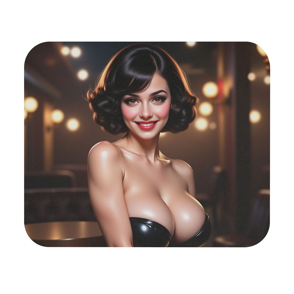 Thumbnail: Sexy Real Betty Boop Mouse Pad — Sexy Photo Art Desk Mat