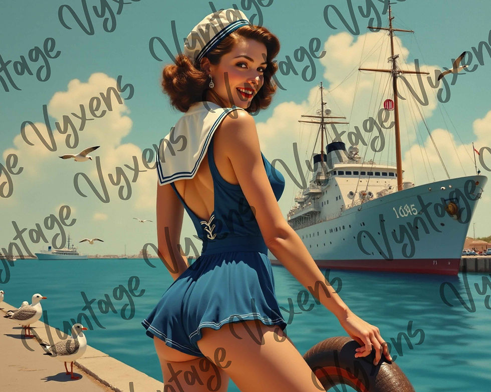 Thumbnail: Anchors Away Sexy Pinup Wall Calendar