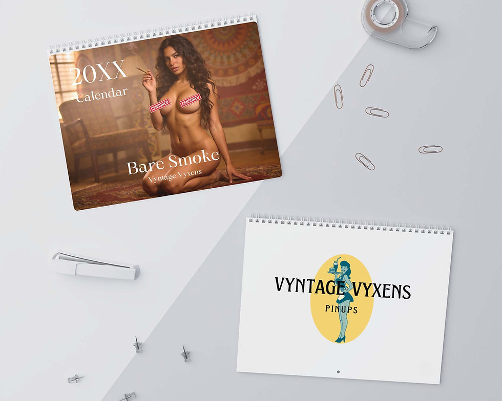 Thumbnail: Bare Smoke Sexy Wall Calendar