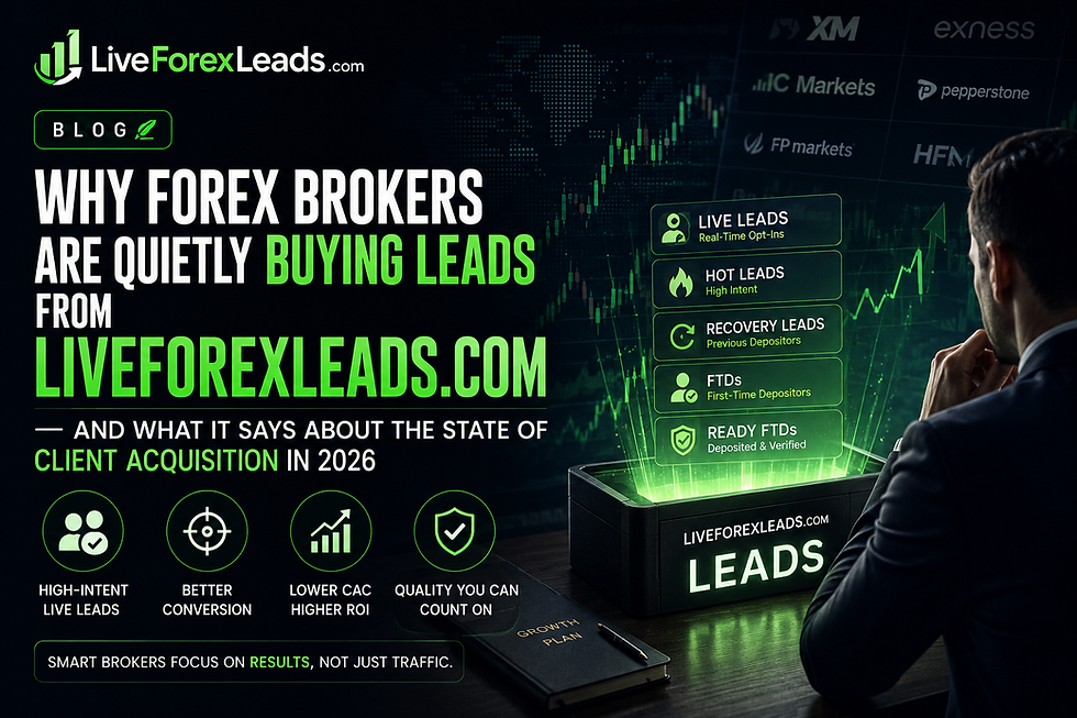 Why Forex Brokers Are Quietly Buying Leads From LiveForexLeads.com — And What It Says About the State of Client Acquisition in 2026