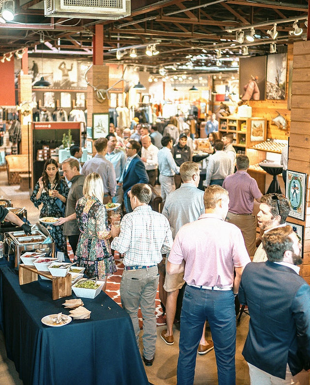 corporate event in dallas, tx at tailgaters fly fishing