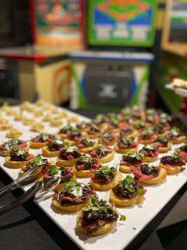 Appetizers for corporate cocktail party from Dora Lane