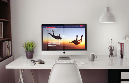 iMac 5k Retina Office Mockup with Items