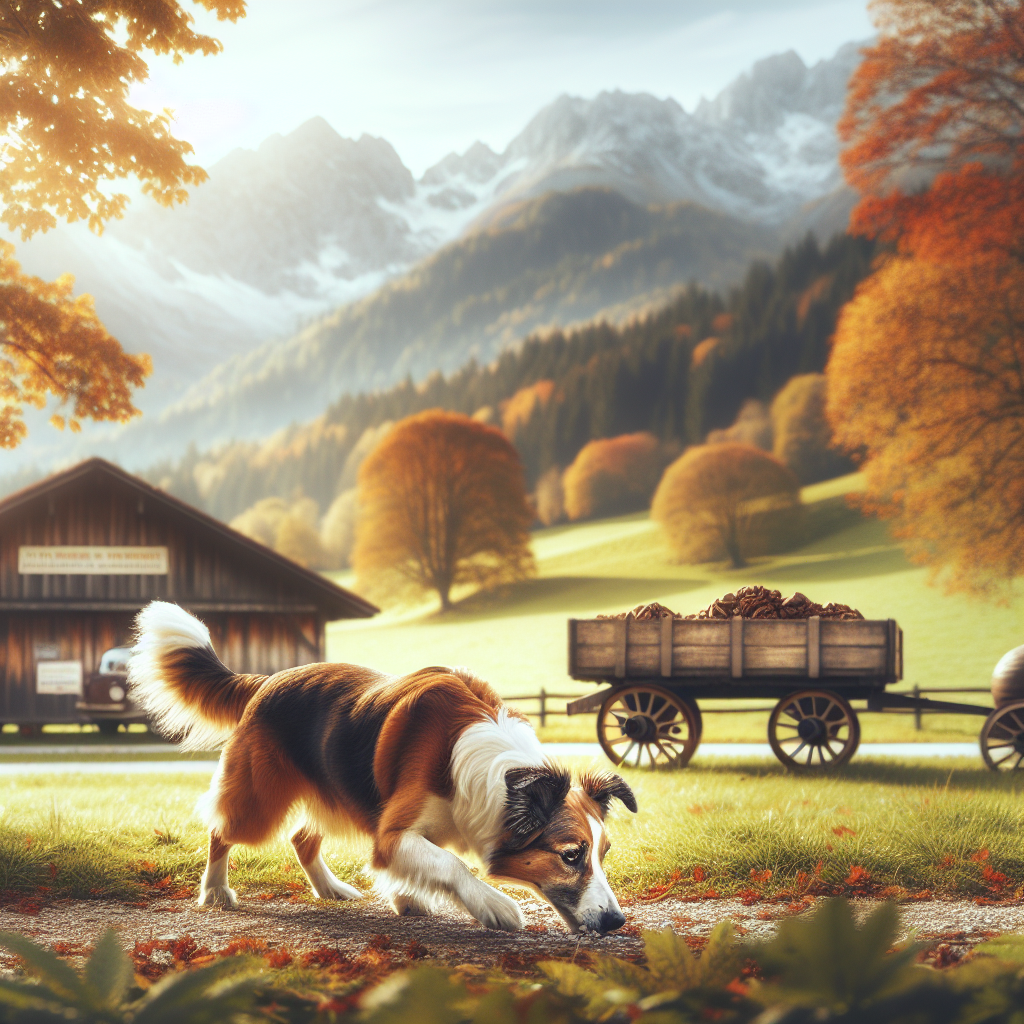 Dog Enjoying Nosework