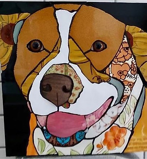 Yvonne adkins mosaics dogs.JPG