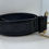 Thumbnail: Gucci Black Patent Leather GG Monogram Belt w/ Gold Buckle & Charm Designer Belt