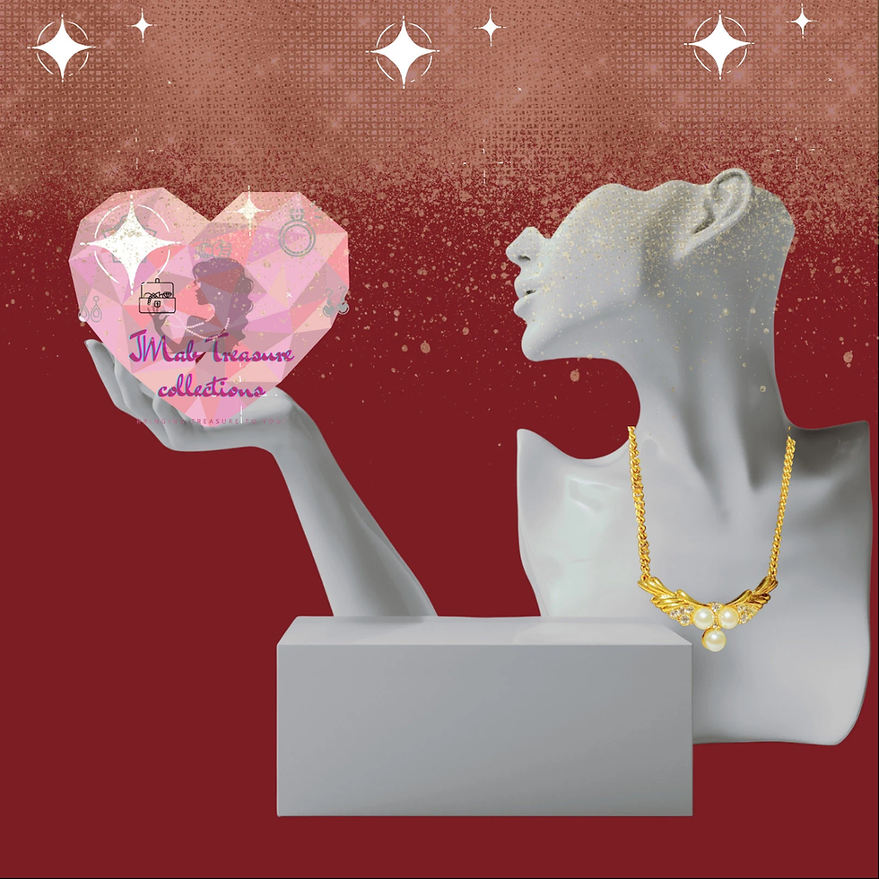 Thumbnail: Vendome Gold Tone Vintage Style Signed Vendome Faux Pearl Necklace