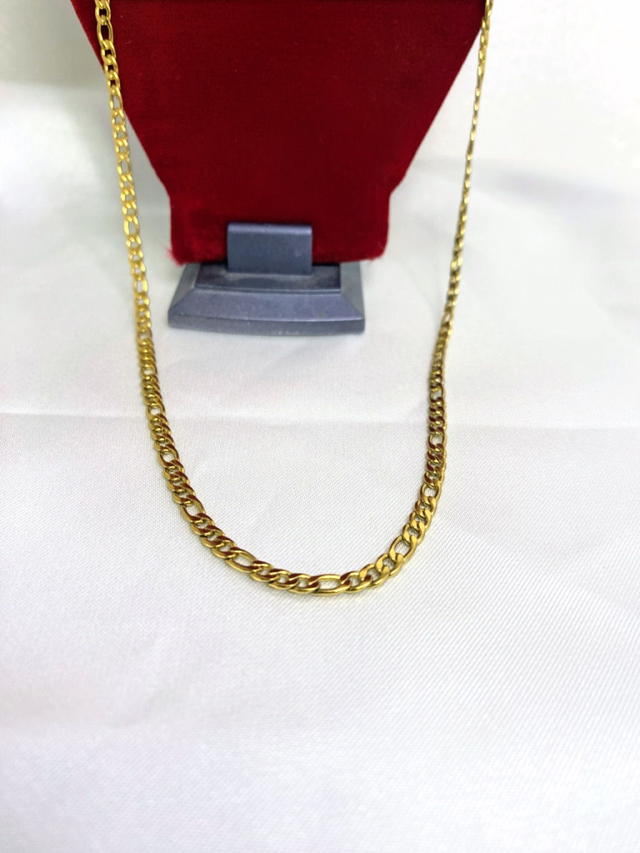 Thumbnail: Vintage Gold Tone Curb Link Chain Necklace – 29” Long Layering Chain