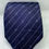 Thumbnail: Gucci Navy Blue Silk Tie with Micro GG Stripe Design