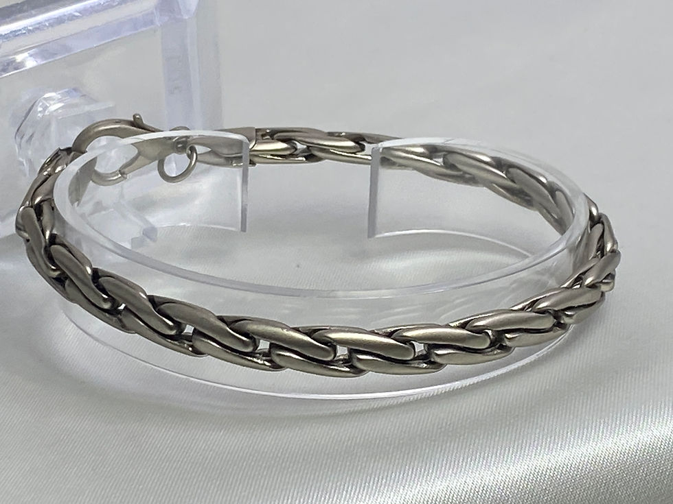 Thumbnail: Gunmetal Chain Bracelet – Modern Matte Gray Link Bracelet | Minimalist