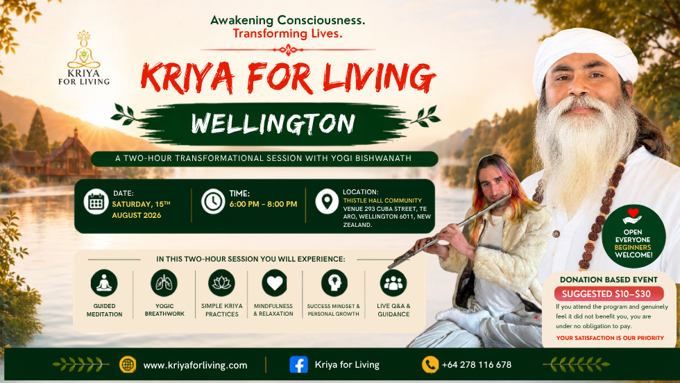 Kriya for Living in Wellington