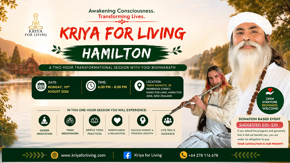 Kriya for Living in Hamilton