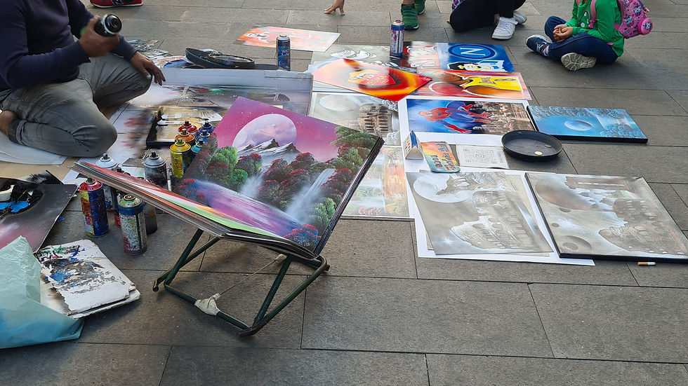 Strassenkünstler Rom