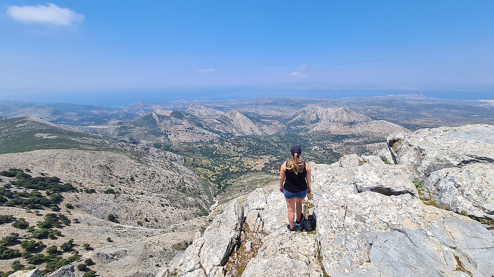 Naxos Mount Zeus Aussicht