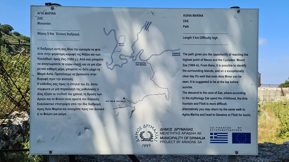 Wanderung auf den Mount Zas Naxos